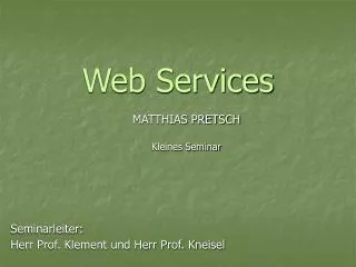 web services