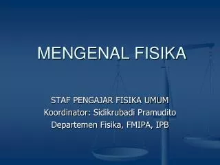 mengenal fisika