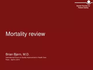 Mortality review