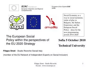 EIRC Foundation European Integration and Regional Competitiveness