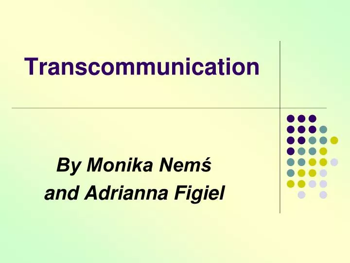 transcommunication