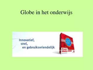 globe in het onderwijs