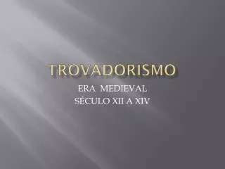 trovadorismo