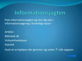 informationsjagten
