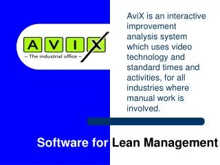 Software for Lean Management
