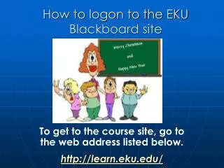 How to logon to the EKU Blackboard site