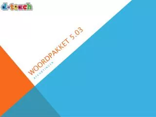 woordpakket 5 03