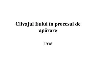 clivajul eului n procesul de ap rare