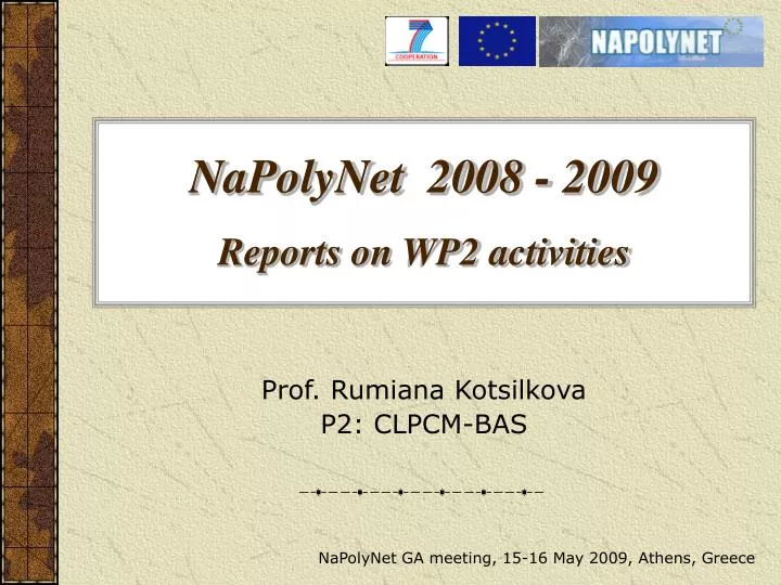napolynet 2008 2009 reports on wp2 activities