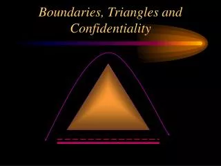 Boundaries, Triangles and Confidentiality