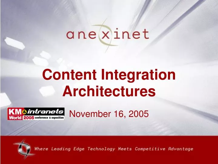 content integration architectures