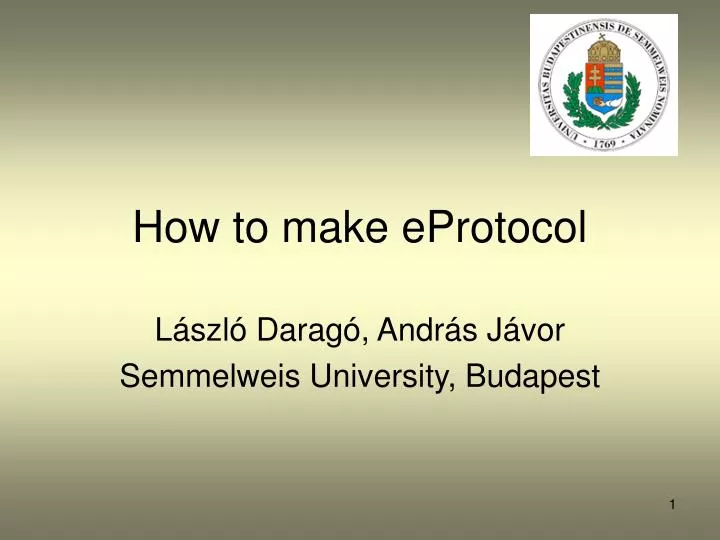 how to make eprotocol