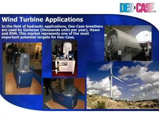Wind Turbine Applications