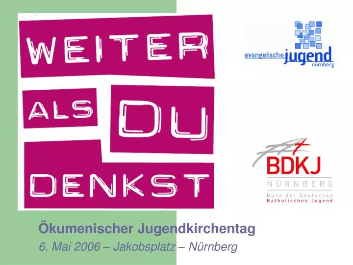 kumenischer jugendkirchentag 6 mai 2006 jakobsplatz n rnberg