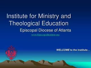 Institute for Ministry and Theological Education