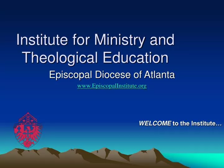 institute for ministry and theological education
