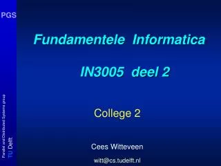fundamentele informatica in3005 deel 2