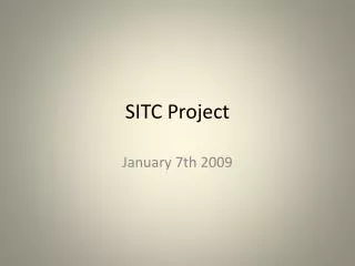 SITC Project