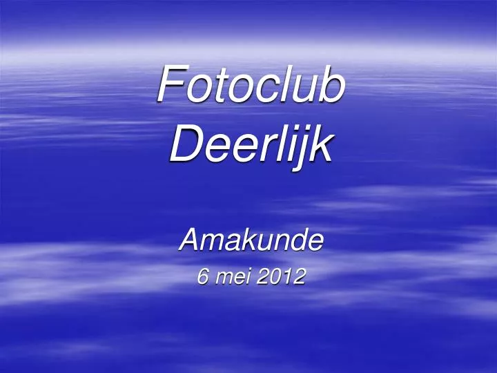 fotoclub deerlijk