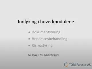 innf ring i hovedmodulene