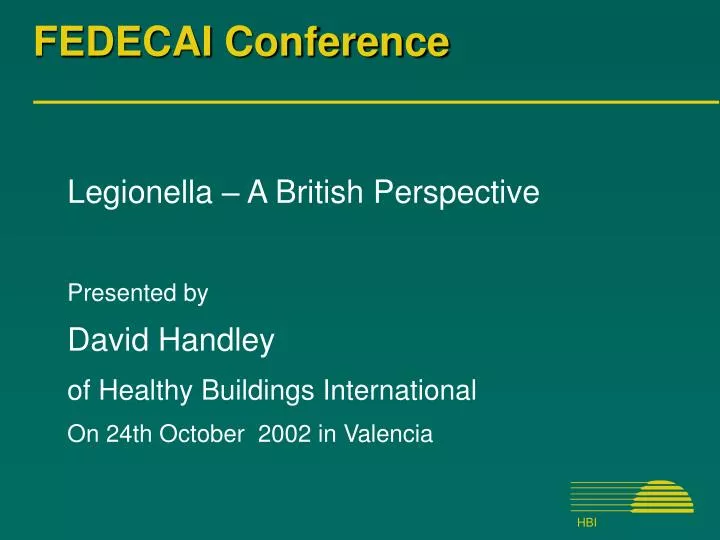 fedecai conference
