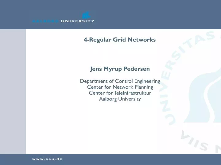 4 regular grid networks