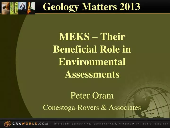 meks their beneficial role in environmental assessments