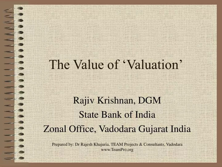 the value of valuation