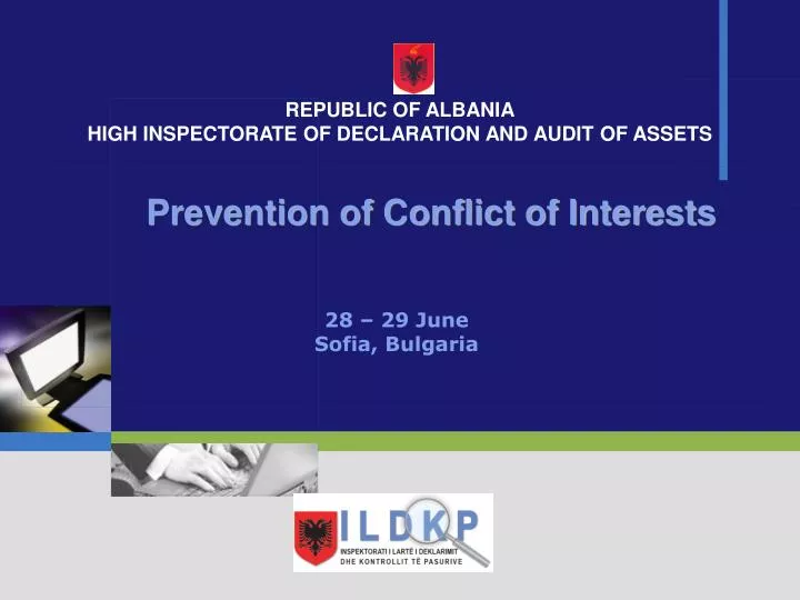 prevention of conflict of interests 28 2 9 june sofia bulgaria