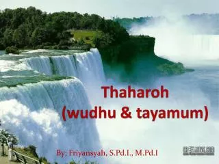 Thaharoh (wudhu &amp; tayamum)