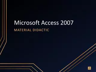 microsoft access 2007