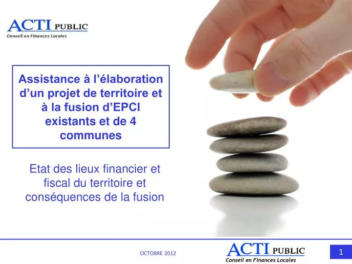 assistance l laboration d un projet de territoire et la fusion d epci existants et de 4 communes