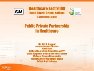 Public Private Partnership In Healthcare