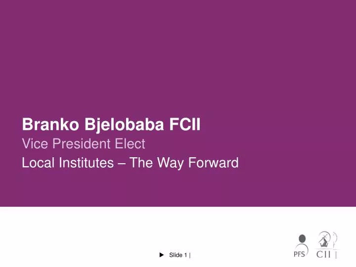 branko bjelobaba fcii vice president elect