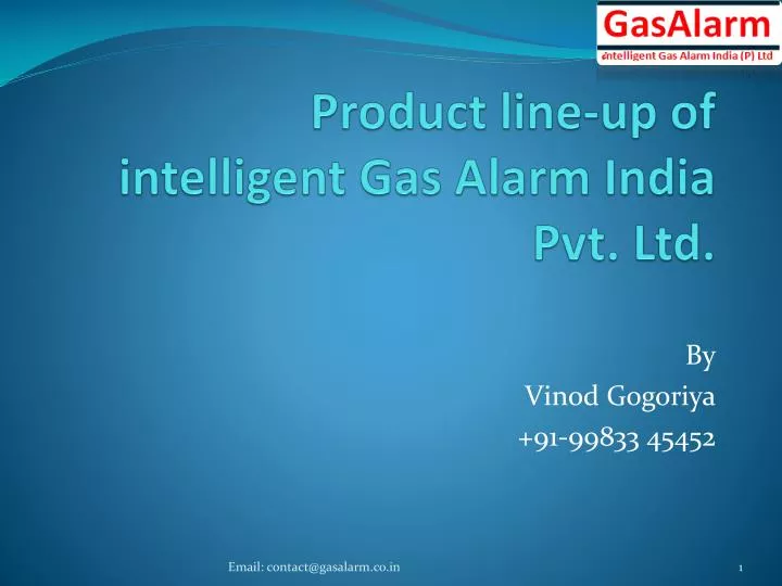 product line up of intelligent gas alarm india pvt ltd