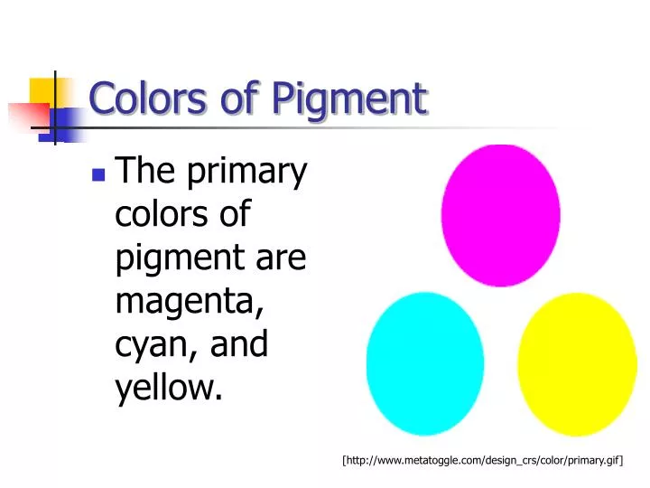 colors of pigment
