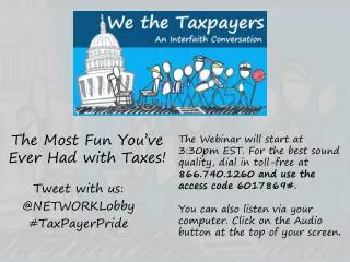 The Most Fun You’ve Ever Had with Taxes!