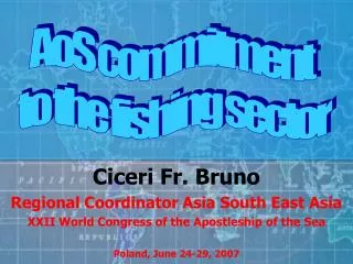 Ciceri Fr. Bruno Regional Coordinator Asia South East Asia