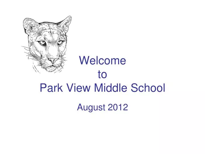 welcome to park view middle school