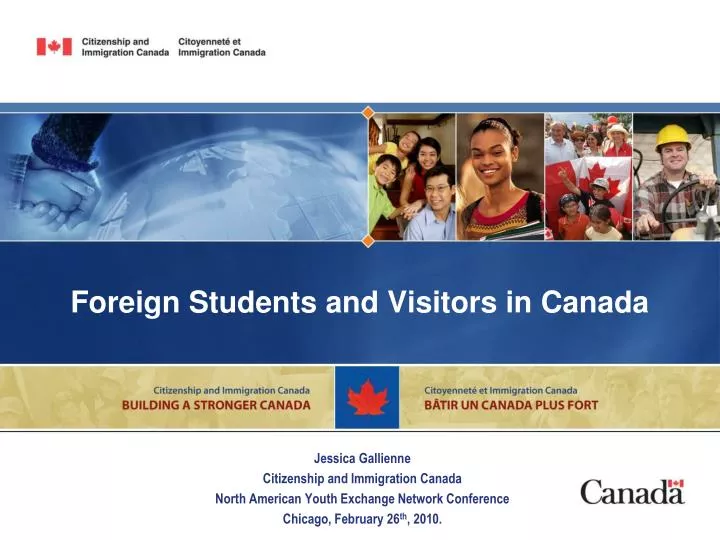 foreign students and visitors in canada