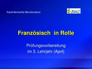 franz sisch in rolle