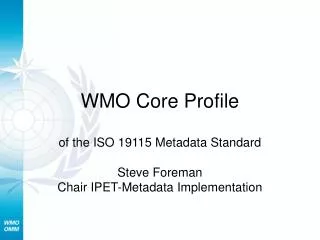 WMO Core Profile