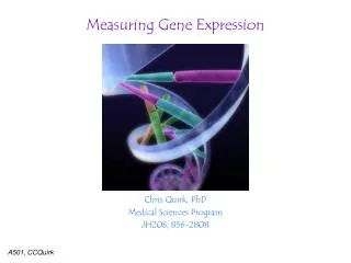 Measuring Gene Expression