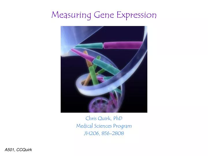 measuring gene expression