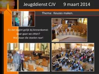 jeugddienst cjv 9 maart 2014