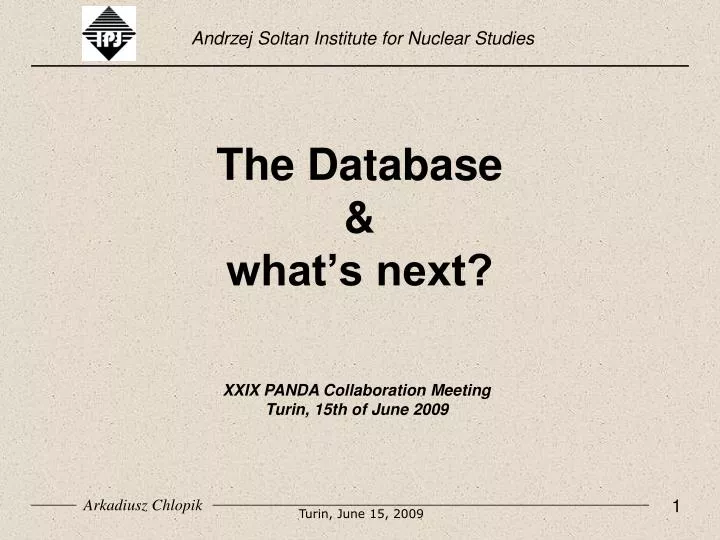 the database what s next