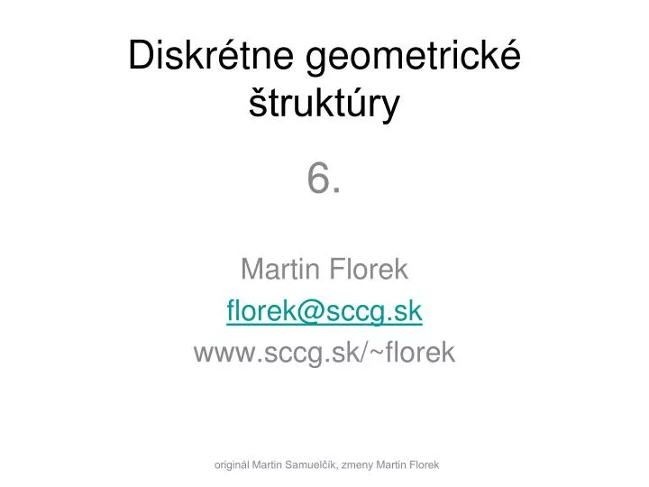 diskr tne geometrick trukt ry