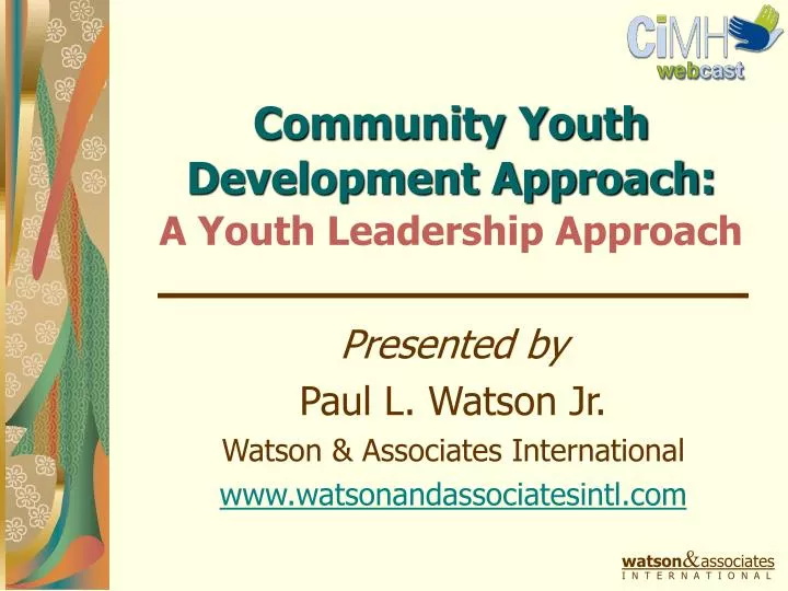 community youth development approach a youth leadership approach
