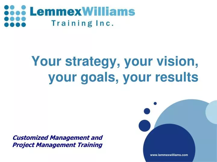 your strategy your vision your goals your results