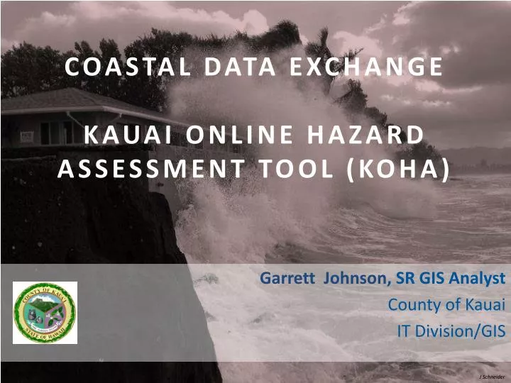 coastal data exchange kauai online hazard assessment tool koha